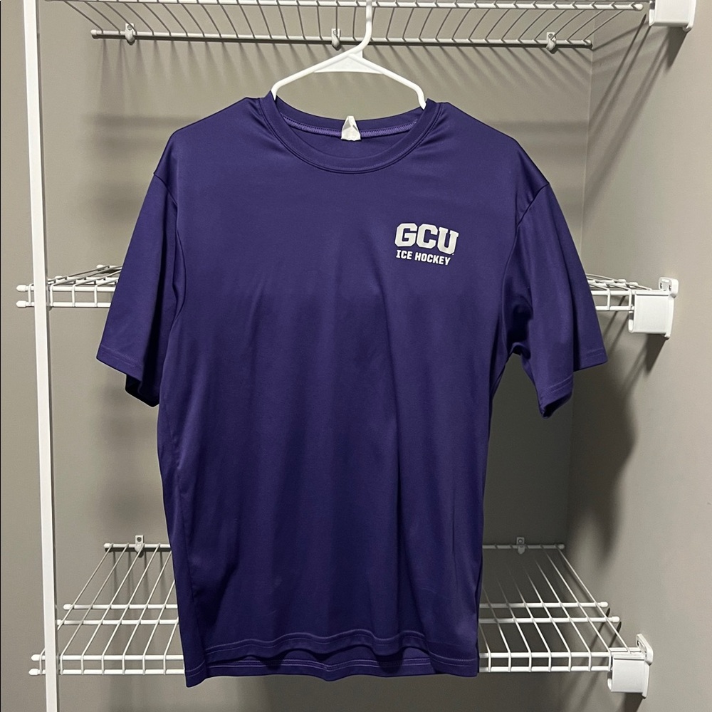 Purple GCU Ice Hockey T-Shirt Size Medium
